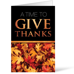 Time To Give Thanks - 8.5 x 14 Bulletins