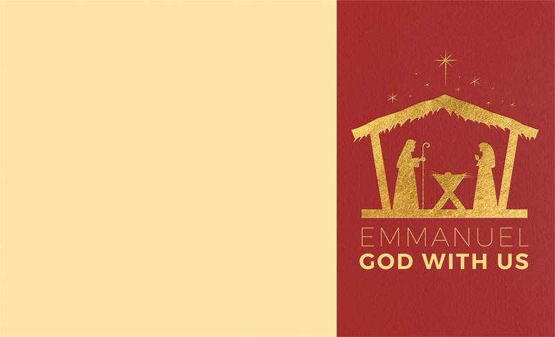 Bulletins, Christmas, Emmanuel God with Us, 8.5 x 14