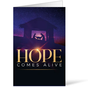 Hope Comes Alive Manger Bulletins 8.5 x 11