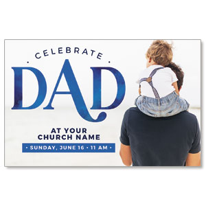 Celebrate Dad Son Medium InviteCards