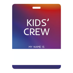 Glow Kids Crew Name Badges