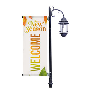 Start A New Season Leaves Light Pole Banners