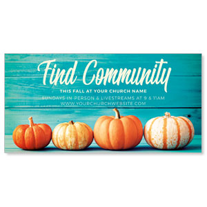 Find Community Pumpkins 11" x 5.5" Oversized Postcards