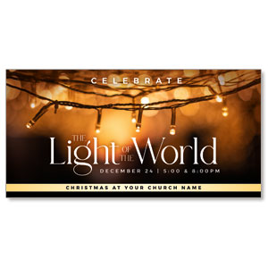 Celebrate Light of the World 11" x 5.5" Oversized Postcards