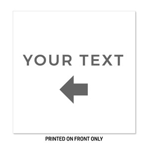 White Gray Your Text 23" x 23" Rigid Sign