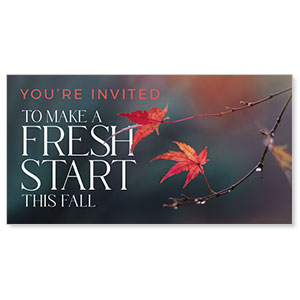 Fresh Start Red Leaves Social Media Ad Packages