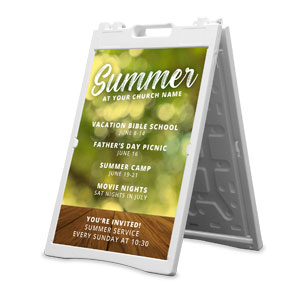 Summer At Table 2' x 3' Street Sign Banners
