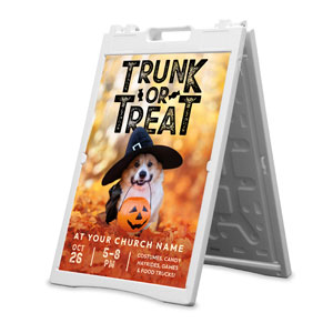 Trunk or Treat Dog 2' x 3' Street Sign Banners
