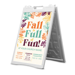 Fall is Full of Fun 2' x 3' Street Sign Banners