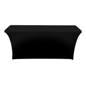 Plain Black Stretch Table Covers