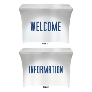 Connected Welcome Information Stretch Table Covers