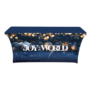 Joy To The World Christmas Stretch Table Covers
