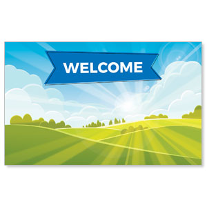 Bright Meadow Welcome WallBanners