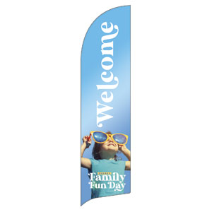 Summer Family Fun Day Flag Banner